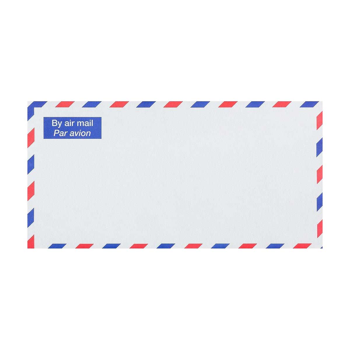 Bílá obálka na leteckou poštu 110x220 mm (DL)