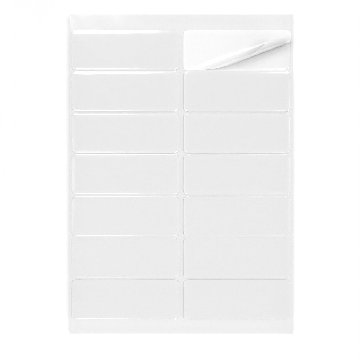 Obdélníkové samolepicí etikety