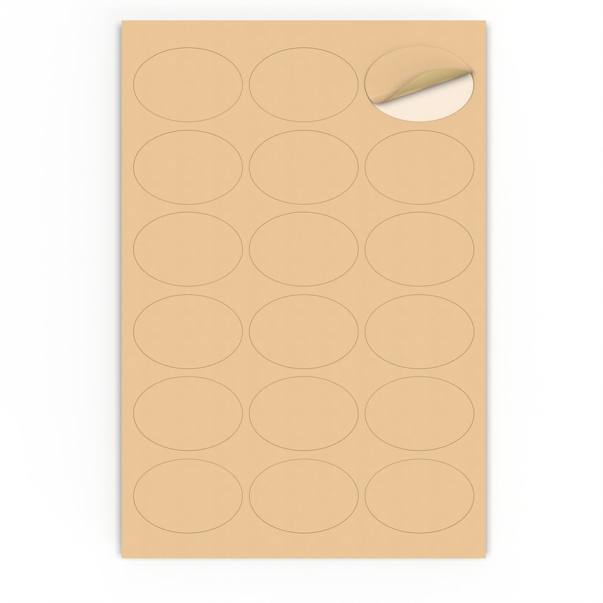 Oválné samolepicí etikety