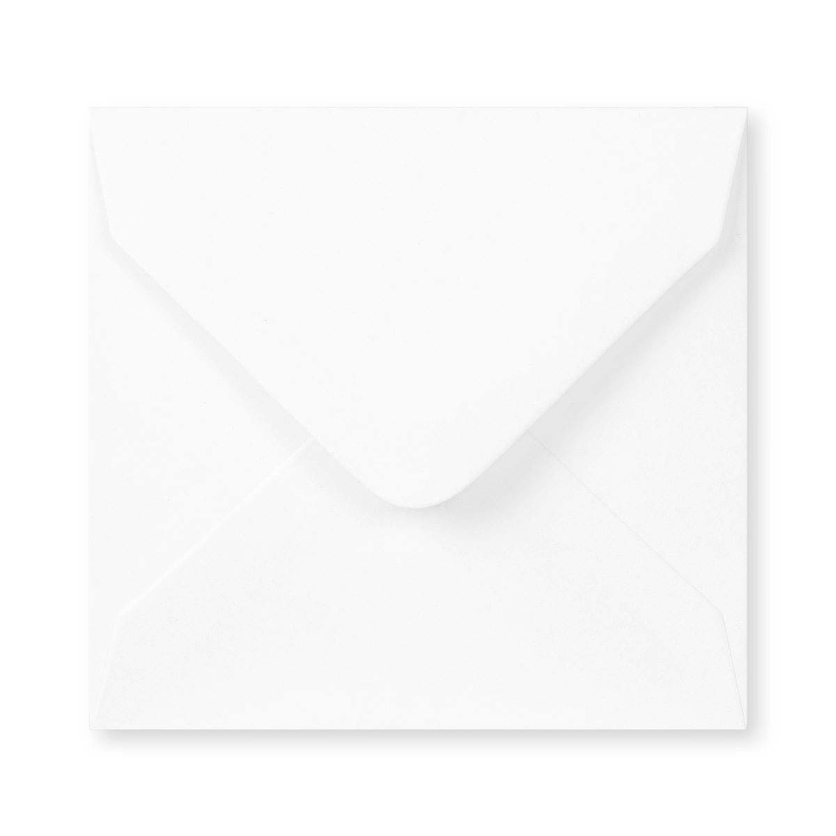 Bílá obálka - Diamantová klopa 100x100 mm