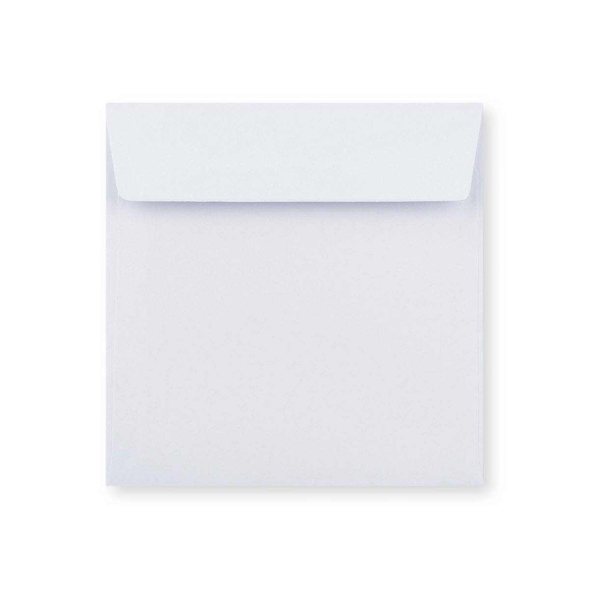 Bílá obálka s rovnou klopou 170x170 mm