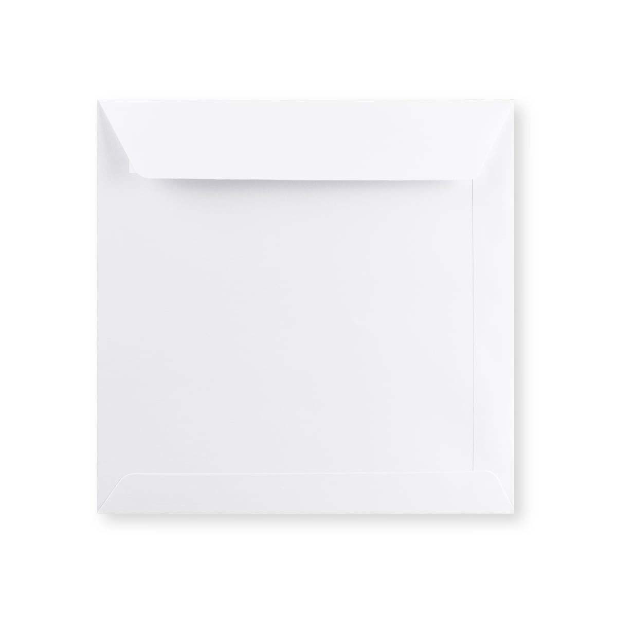 Bílá obálka s rovnou klopou 200x200 mm