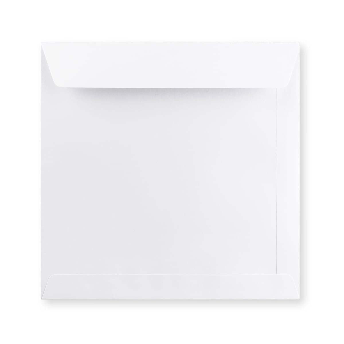 Bílá obálka s rovnou klopou 220x220 mm