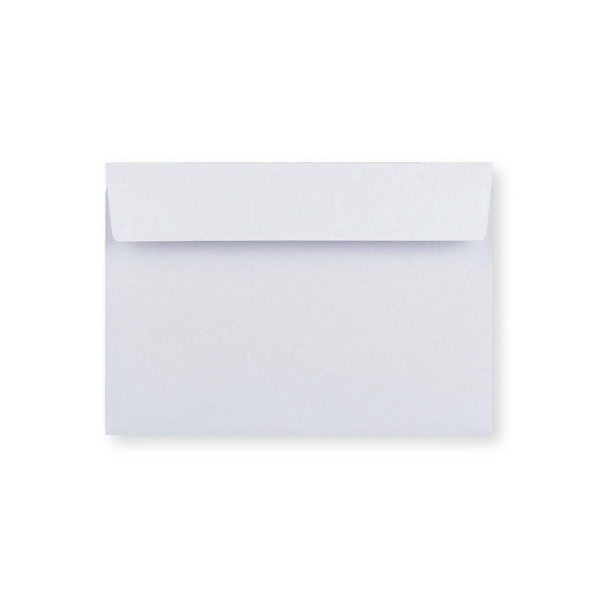 Bílá obálka s rovnou klopou 114x162 mm (C6)
