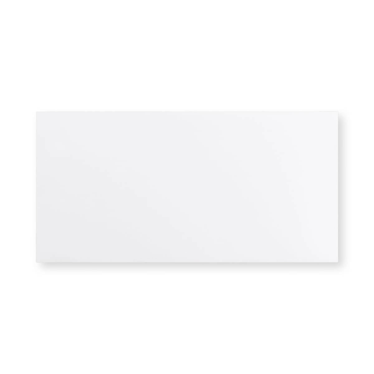 Bílá obálka s rovnou klopou 110x220 mm (DL)