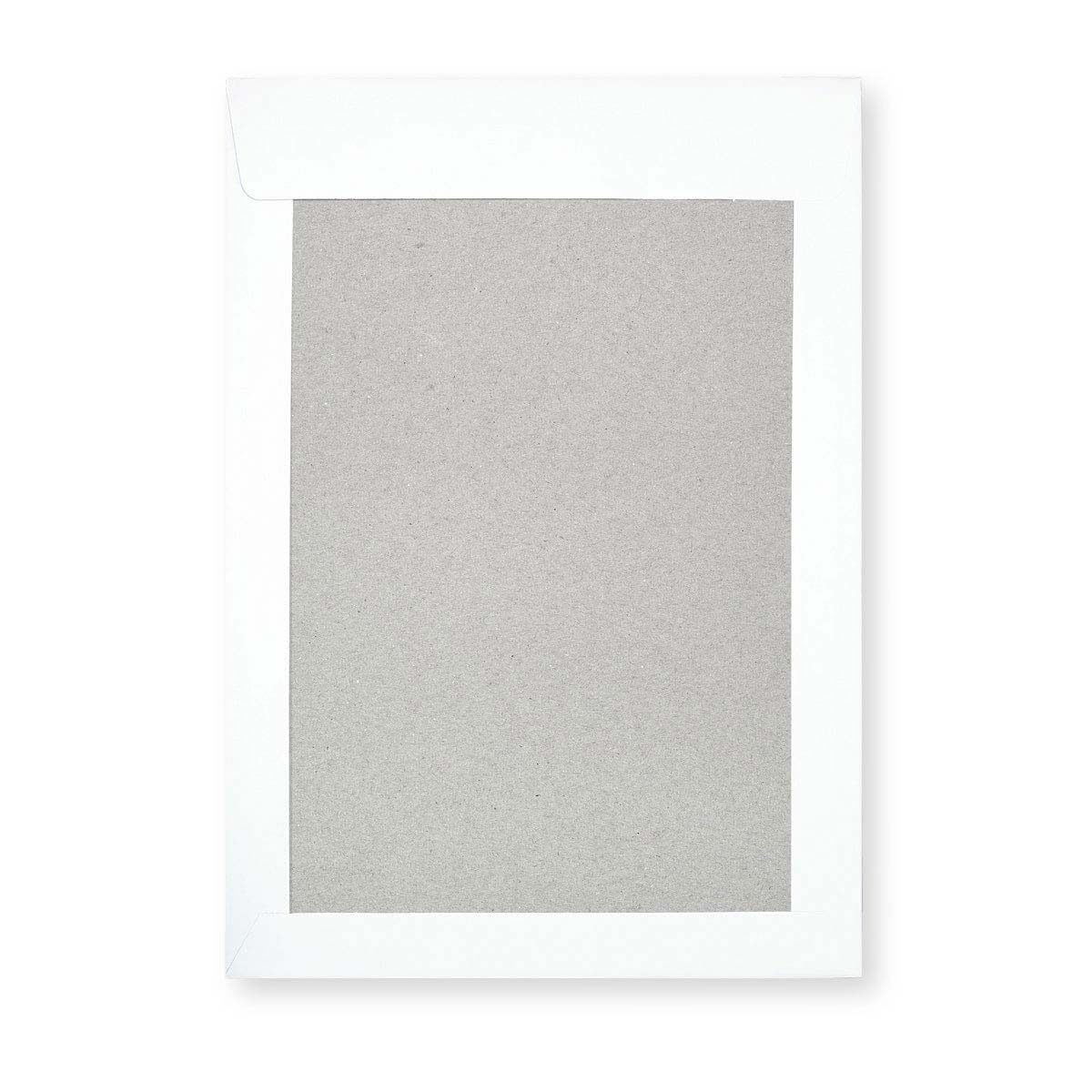Bílá Obálka s Kartonovou Zadní Stěnou 324x229 mm (C4)