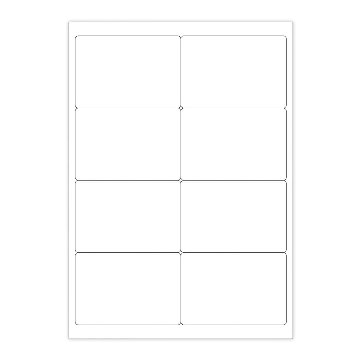 Bílé samolepicí štítky