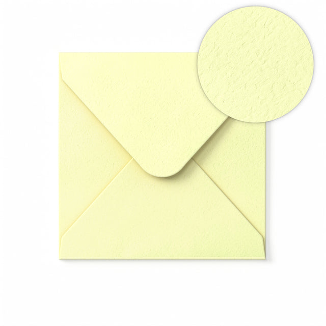 Ivory Envelope Hammered Texture 155x155 mm