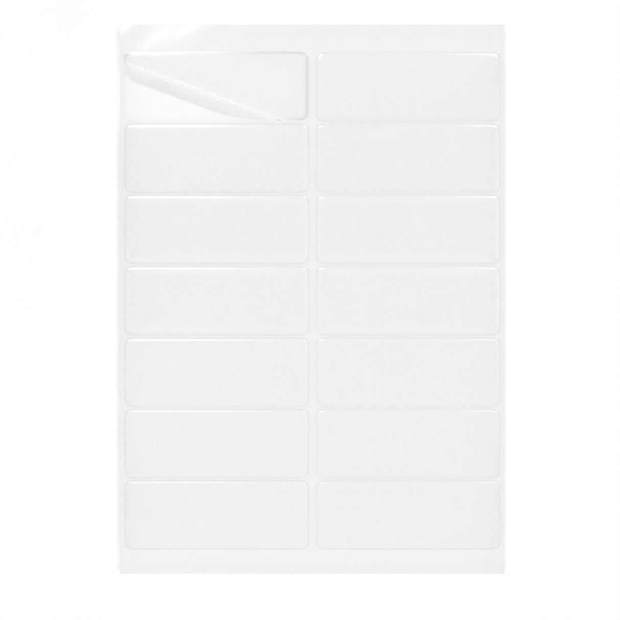 Obdélníkové samolepicí etikety