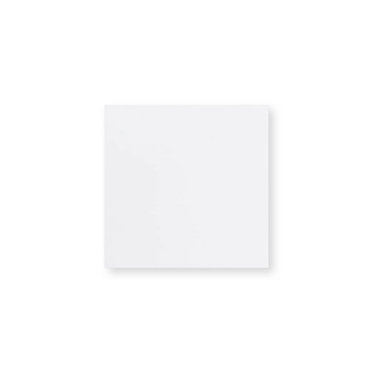 Bílá obálka s rovnou klopou 120x120 mm