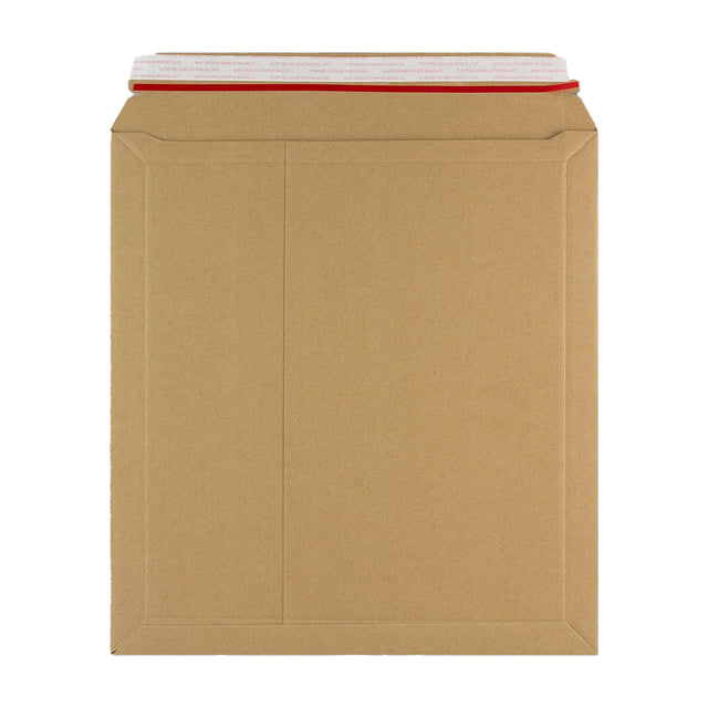 Manila Brown Peel & Seal Rigid Board Mailers Envelope (370 x 340mm)