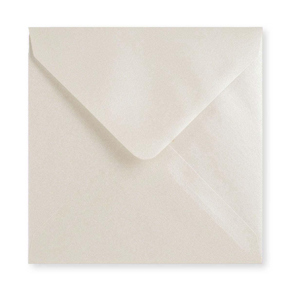Obálka v barvě ústřice - Diamantová klopa 140x140 mm