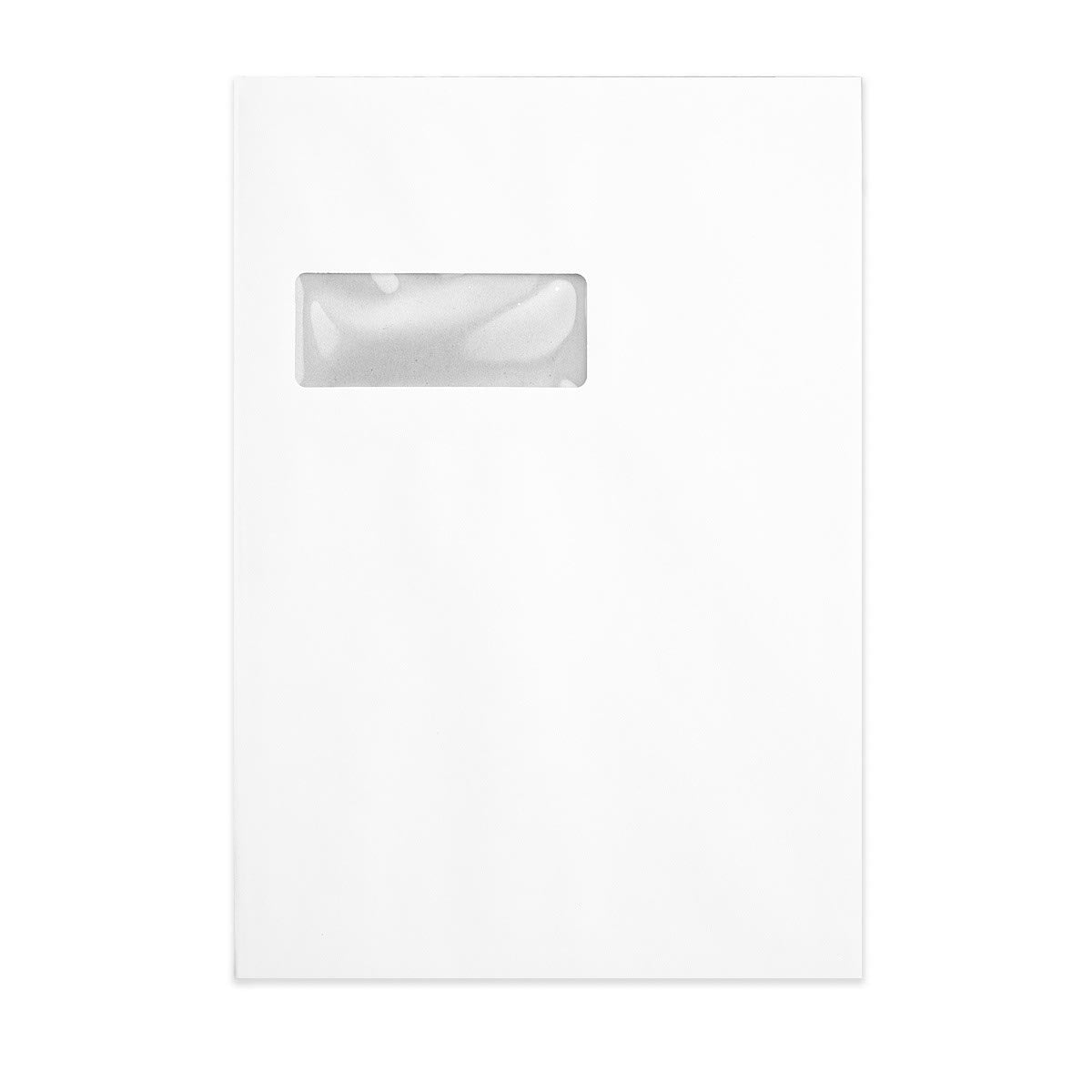 Bílá Obálka s Kartonovou Zadní Stěnou - Okénko 324x229 mm (C4)