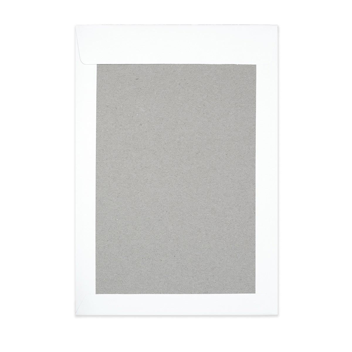 Bílá Obálka s Kartonovou Zadní Stěnou - Okénko 324x229 mm (C4)