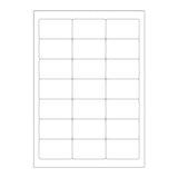 Bílé samolepicí štítky