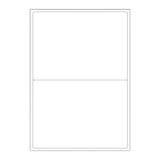 Bílé samolepicí štítky