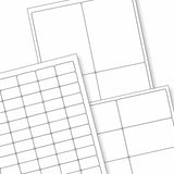 Bílé samolepicí štítky