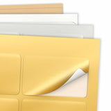 Obdélníkové samolepicí etikety