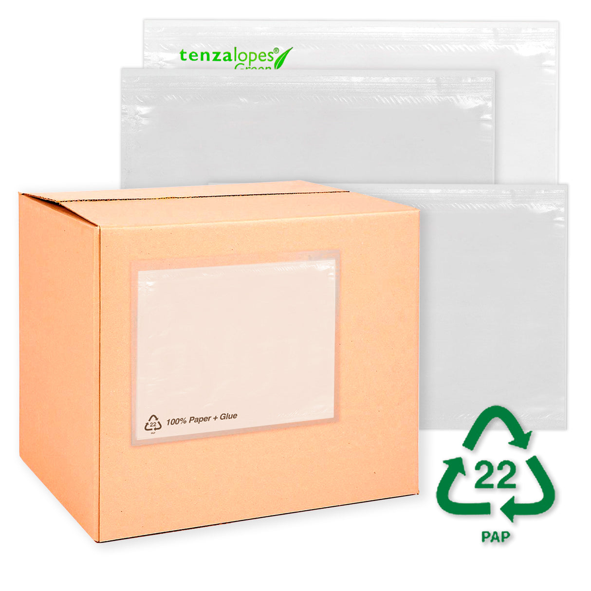 Papírové obaly na průvodní dokumentaci bez potisku